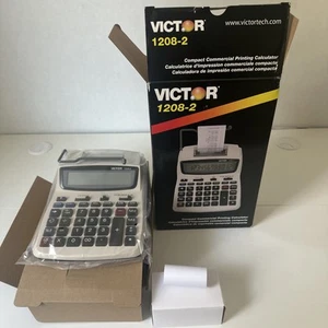 Victor 1208-2 Printing Calculator, 2-Color Black/Red Print - Picture 1 of 4