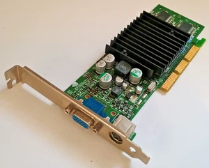 Tarjeta de video AGP GeForce 4 MX 420 64 MB DELL NVIDIA 09P301 P73 VGA salida de video S - Imagen 1 de 2