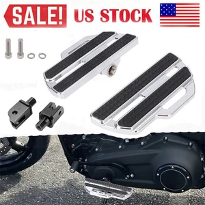 Adjust Front Rider Floorboards Footrest For Softail Heritage Classic Deluxe 18+ - Picture 1 of 12