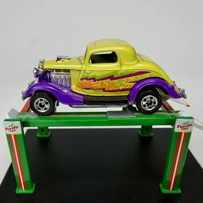 Ford 1991 Hot Wheels 3 ventanas 1934 verde púrpura diecast car Blackwall Foto 1 de 4
