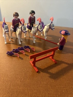 Playmobil 4234 Circus Horse Act 4 Horses 3 Figures Retired Incomplete - Image 1 of 4