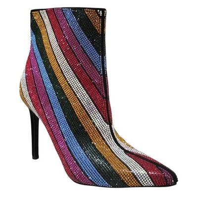 Ботинки INC INTL Concepts Reisa2 с заостренным носком размер США 5,5 М в полоску блестящие - Изображение 1 из 4