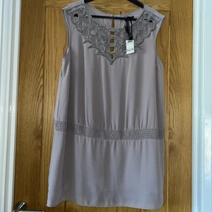 Brand New Per Una SPEZIALE beaded Long Tunic Top size 18. RRP £55 - Picture 1 of 11