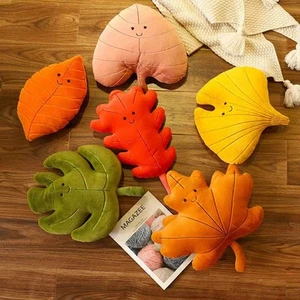 Realistic Monstera Leaf Pillow | Squishy Plant Plush for Anxiety Relief - Picture 1 of 16
