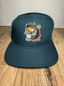 Vtg 90s MiLB South Bend Silver Hawks New Era Hat Cap SnapBack USA Made Minors - Picture 1 of 8