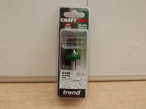 TREND C128X1/4TC C128 9.5MM RADIUS ROUNDING OVER ROUTER CUTTER BIT 1/4" SHANK - Picture 1 of 1