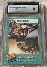 Mike McGill 1989 Sports Illustrated for Kids Rookie Card CSG grade graded 9 MINT
