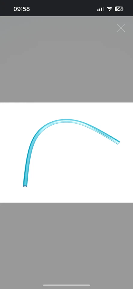 Benzinschlauch, Blau-transparent, 1 Meter, Ø 5x8,2mm - Bild 1 von 1