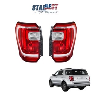 Right+Left Side Tail Lights For 2018-2021 Ford Expedition Clear&Red Halogen Type - Picture 1 of 14