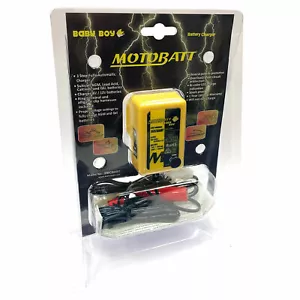Motobatt Baby Boy Motorcycle Battery Charger Trickle 6V & 12V With Auto Cut Off - Picture 1 of 8