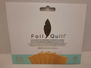 We R Memory Keepers Foil Quill Foil Sheets 4"X6" 30 Sheets/Pkg GOLD FINCH - Picture 1 of 2