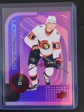 Jake Sanderson Purple /3 UpperDeck Series 2 MVP Color & Contours