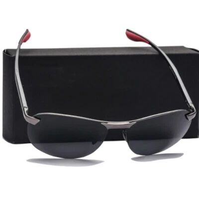 AORON Aluminium Magnesium Mens Photochromic Polarized Sunglasses Retro Driving Glasses