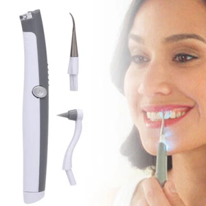 Electric Ultrasonic Tooth Cleaner Oral Teeth Stain Dental Cleaning Remover Kit - Picture 1 of 9