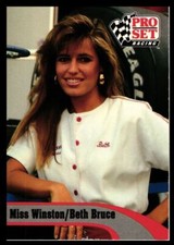 1992 Pro Set Beth Bruce NASCAR #140 Miss Winston