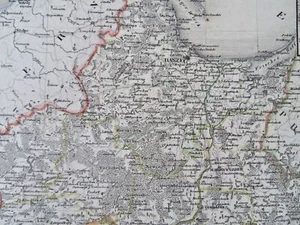 Westpreußen Danzig Elbingdorn Deutscher Bund um 1849 detaillierte Meyer Karte - Bild 1 von 4