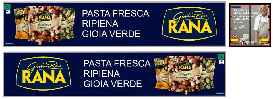 Grafica "GIOVANNI RANA" adesiva trasparente per semirimorchi Herpa 1/87. - Immagine 1 di 1