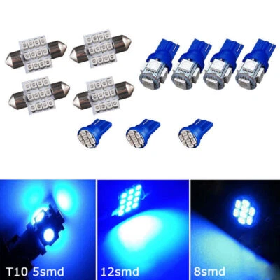 Para Ford Freestar 2004 2005-2007 T10 LED Licencia Bombilla Interior Paquete de Luz EE. UU. Foto 1 de 4