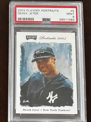 Playoff Portraits Derek Jeter 2003 PSA como nuevo 9 tarjetas #5 Foto 1 de 2