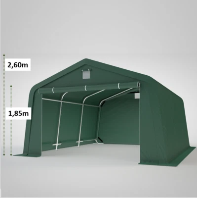 MARKENLOS 3x4 - 4x6 Weidezelt Weideunterstand Offenstall Weidehütte Zeltgarage NEU