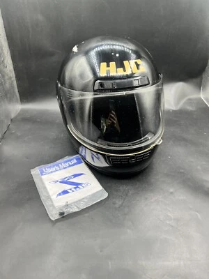 "HJC" Black FG9 Motorcycle or Motorsport Helmet Size Small- w/ VISOR SNELL M90 - Image 1 of 4