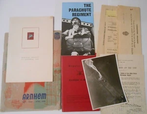Royal Armoured Corps & Parachute Regt document grouping inc jump photo - Picture 1 of 12