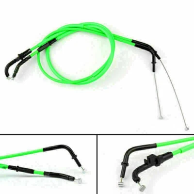 Throttle Cable Push/Pull Wire Line Gas FOR Kawasaki Z800 2013-2016 2015 Green E6 - Image 1 of 4