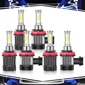 For Nissan Rogue Sport 2017 3 Pair 6000K 3x H8/H9/H11 Headlights Fog Light Bulb - Picture 1 of 8