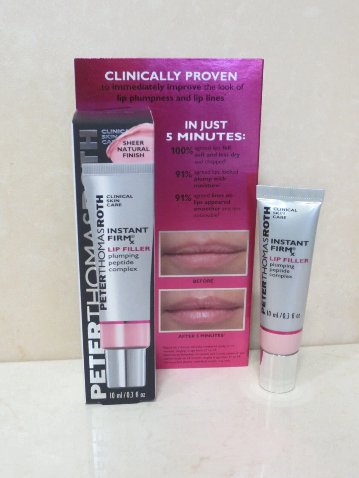 PETER THOMAS ROTH RELLENO LABIAL FIRME INSTANTÁNEO COMPLEJO DE PÉPTIDOS RELLENOS 0,3 OZ Foto 1 de 3