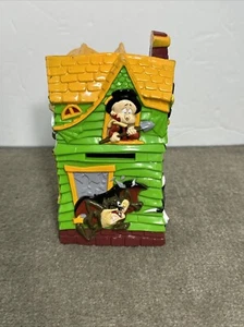 1997 Looney Tunes Halloween Haunted House Russell Stover Candy Piggy Bank 6” - Picture 1 of 10