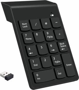 2.4G drahtlose numerische Tastatur Wireless Numeric Keypad 18 Tasten - Bild 1 von 10