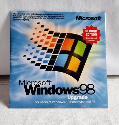Microsoft Windows 98 Update – Original CD & Produktschlüssel Originalverschweißt - Bild 1 von 2