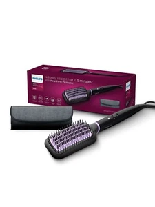 Philips BHH896/10 Hair Straightener Brush with Kerashine Care - Black, With Cord - Picture 1 of 4