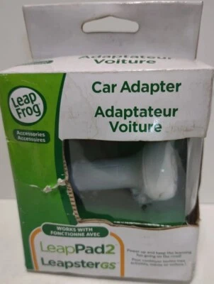 Adaptador Coche LeapFrog Modelo 690-11291 para LeapPad2 LeapsterGS - Nuevo Desgaste en Caja Foto 1 de 4
