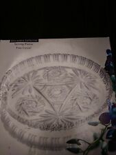 Fine Crystal Serving Platter Godinger Germany 11.5" Alessandra Collection Studio