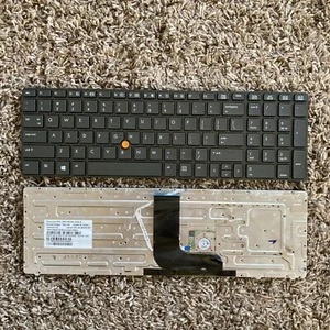 Clavier américain authentique HP Elitebook 8570w 703151-001 pour 652683-001 non rétroéclairé - Photo 1/2