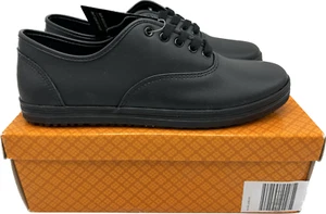 SafeTStep Women's Shoes Kandice Black Leather Oxford Non Slip Sneakers Size 10 - Picture 1 of 16