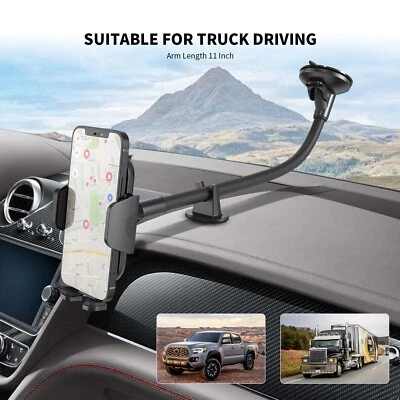 TRUCK AND CAR DASHBOARD & WINDS CAR MOUNT GOOSE NECK LONG ARM PHONE HOLDER - Image 1 of 4