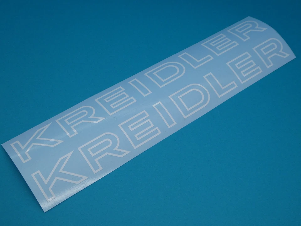Kreidler Trittbrett Mofa Schriftzug Aufkleber Sticker WEISS NEU  - Bild 1 von 1