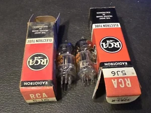 VINTAGE Pair of  RCA 5J6 TUBE NOS NIB - Picture 1 of 4