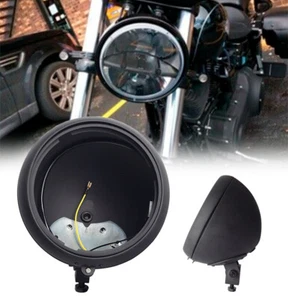 Carcasa de cubo de faros de motocicleta de 7" para Harley Heritage Fat Boy Softail - Imagen 1 de 9