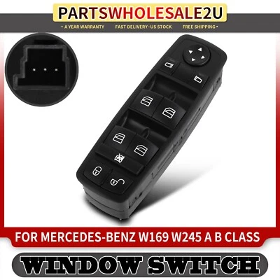 Front Left Power Window Switch for Mercedes-Benz W169 W245 A B Class 2005-2012 - Image 1 of 4