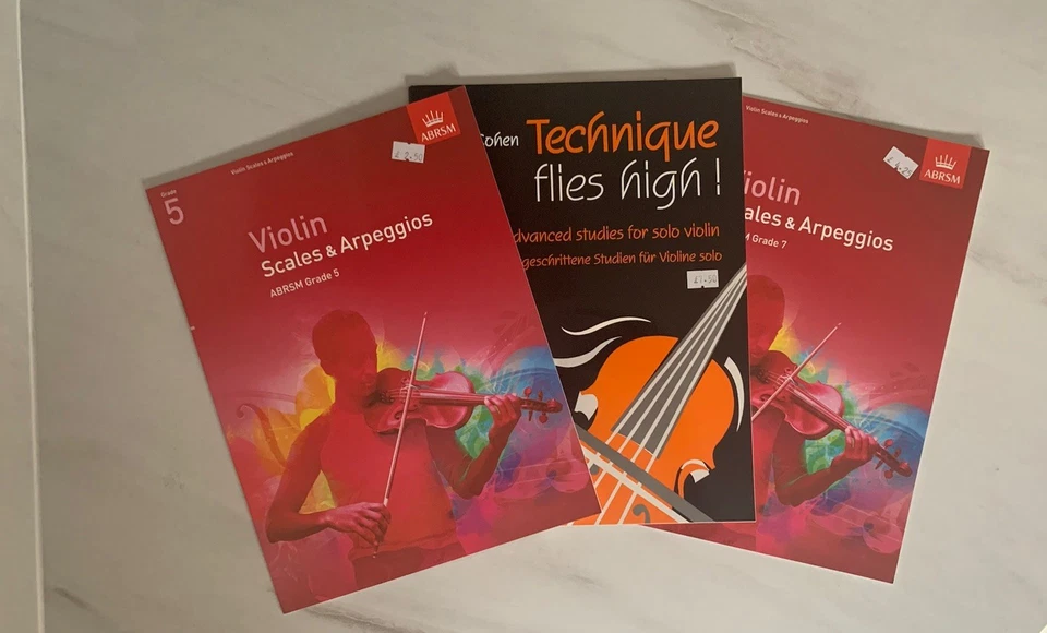 Violin Scales And Arpeggios And Advanced Studies ~ Sheet Music Book Trio Bundle  - Image 1 of 4