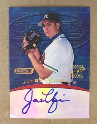 2001 Topps Fusion Autographs - Jason Marquis - #3 - Atlanta Braves - NrMt - Image 1 of 4