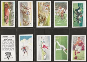 ABC (CINEMA)-FULL SET- SPORTS ON LAND 1956 (10 CARDS) STIRLING MOSS ALL SCANNED - Foto 1 di 2