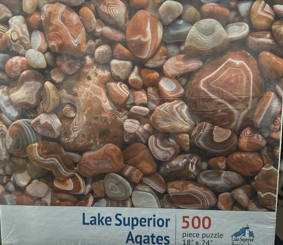 Lake Superior Agates Puzzle 500 Pieces Sealed 18” X 24” Made In USA - Image 1 of 1