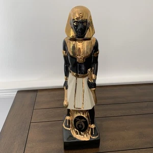Vintage Ezra Brooks 1979 Imperial Council Egyptian Pharoah Decanter Bottle Empty - Picture 1 of 9