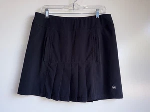 JOFIT Pleated Dash Golf Tennis Pickleball Skirt Skort Size Medium Black - Picture 1 of 8
