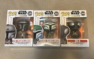 Funko Pop Star Wars The Mandalorian Covert Q9-0 Set Of 3 - Imagen 1 de 7