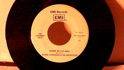 George Thorogood & The Destroyers,EMI,"Rockin' My Life Away"US,7"45,1992 PROMO,M - Image 1 of 2